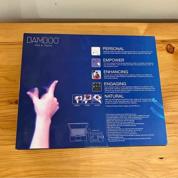 Wacom Bamboo Pen and Touch Graphic Design Computer Drawing NEW - Picture 2 of 10